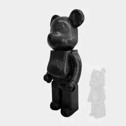 Statues & Sculptures Floor Standing|Animals^Aero Bear 135cm Black Resin Indoor Sculpture