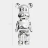 Statues & Sculptures Table Top|Floor Standing^Aero Bear 50cm Chrome Resin Indoor Sculpture