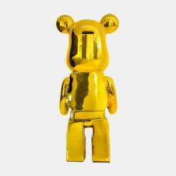 Statues & Sculptures Table Top|Floor Standing^Aero Bear 50cm Gold Resin Indoor Sculpture