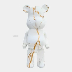 Statues & Sculptures Table Top|Floor Standing^Aero Bear 50cm White Resin Indoor Sculpture