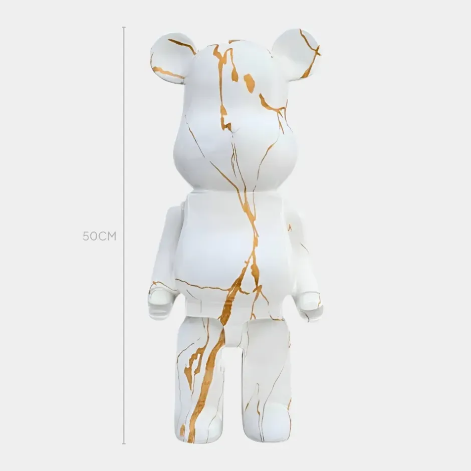 Statues & Sculptures Table Top|Floor Standing^Aero Bear 50cm White Resin Indoor Sculpture