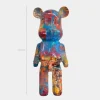 Statues & Sculptures Table Top|Floor Standing^Aero Bear Colourburst 50cm Resin Indoor Sculpture