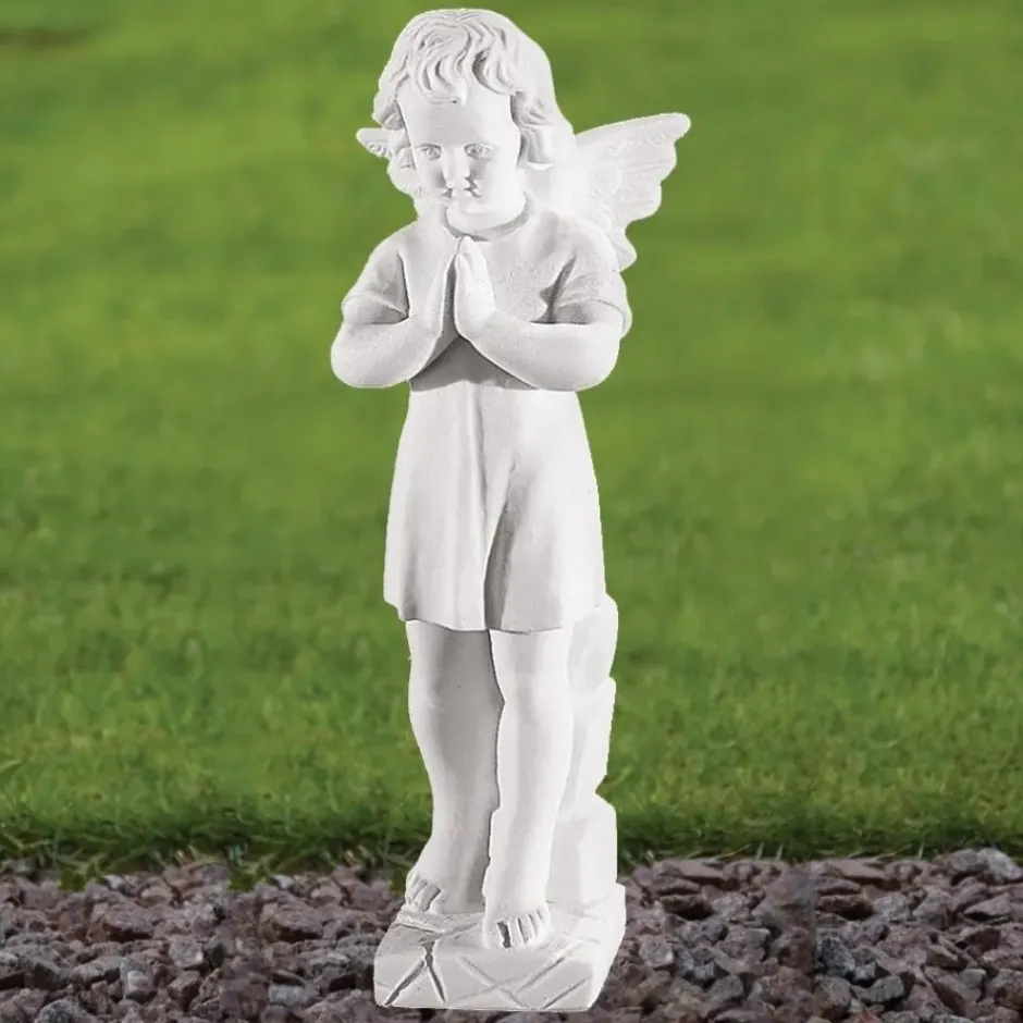 Statues & Sculptures Angel^Angel 25cm Marble Resin Garden Statue