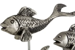 Statues & Sculptures Table Top|Animals^Aqua Symphony Fish 35cm Wood Indoor Sculpture