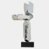 Statues & Sculptures Table Top|Floor Standing^Astrolith 90cm Silver Metal Indoor Sculpture v1