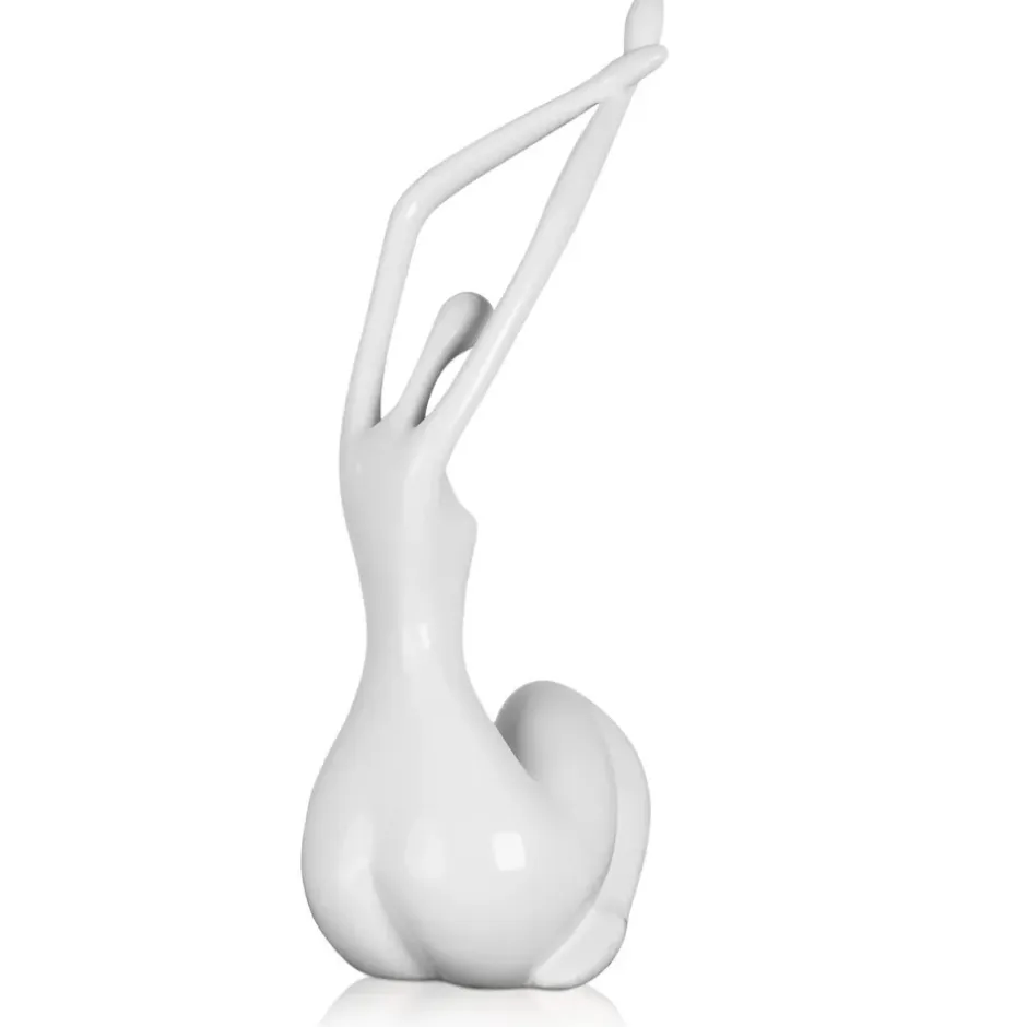 Statues & Sculptures Figurative|Table Top^Awakened Grace 32cm White Resin Indoor Sculpture