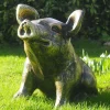 Statues & Sculptures Farm^Baby Piglet Bronze Metal Garden Ornament
