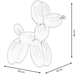 Statues & Sculptures Table Top|Floor Standing^Balloon Dog 46cm Black Resin Indoor Sculpture