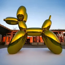 Statues & Sculptures Giant|Floor Standing^Balloon Dog 240cm Gold Metal Garden Sculpture