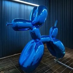 Statues & Sculptures Giant|Floor Standing^Balloon Dog 240cm Ocean Blue Fibreglass Indoor Sculpture