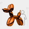 Statues & Sculptures Giant|Floor Standing^Balloon Dog 200cm Orange Metal Garden Sculpture