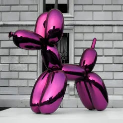Statues & Sculptures Giant|Floor Standing^Balloon Dog 240cm Purple Metal Garden Sculpture