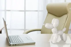 Statues & Sculptures Table Top|Balloon Dogs^Balloon Dog 27cm White Resin Indoor Sculpture