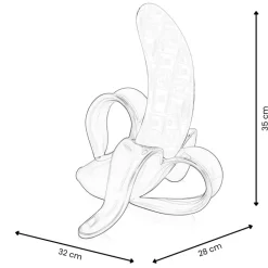 Statues & Sculptures Table Top|Contemporary^Banana Burst 35cm Yellow Resin Indoor Sculpture