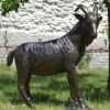Statues & Sculptures Farm^Billy Goat Bronze Metal Garden Statue