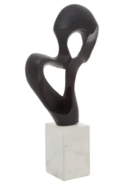Statues & Sculptures Table Top|Abstract^Black Mirage 52cm Metal Indoor Sculpture