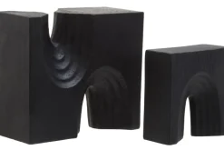 Statues & Sculptures Table Top|Abstract^Block Symphony 18cm Black Resin Indoor Sculptures
