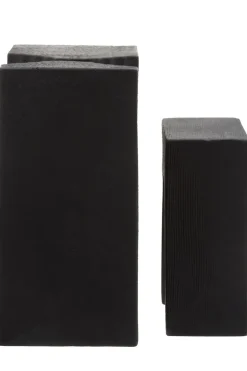 Statues & Sculptures Table Top|Abstract^Block Symphony 18cm Black Resin Indoor Sculptures