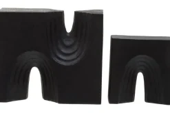 Statues & Sculptures Table Top|Abstract^Block Symphony 18cm Black Resin Indoor Sculptures