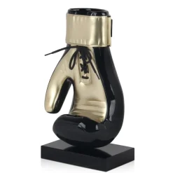 Statues & Sculptures Table Top|Contemporary^Boxing Hero 37cm Black Resin Indoor Sculpture