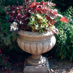 Statues & Sculptures Large|Round^Buckingham Urn Stone Garden Planter