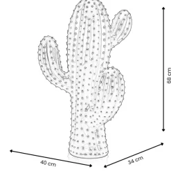 Statues & Sculptures Floor Standing|Contemporary^Cactus Essence 68cm Yellow Resin Indoor Sculpture
