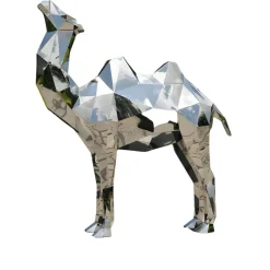 Statues & Sculptures Wildlife|Contemporary^Camel 210cm Geometric Metal Garden Sculpture