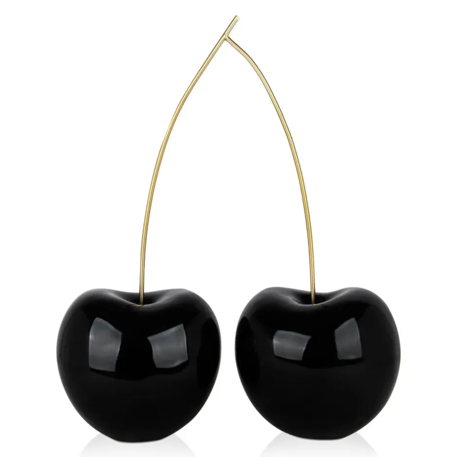 Statues & Sculptures Table Top|Contemporary^Cherry Fusion 55cm Black Resin Indoor Sculpture