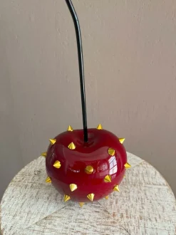 Statues & Sculptures Table Top|Contemporary^Cherry Pop 44cm Red Stud Resin Indoor Sculpture