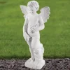 Statues & Sculptures Cherub^Cherub 60cm Marble Resin Garden Statue