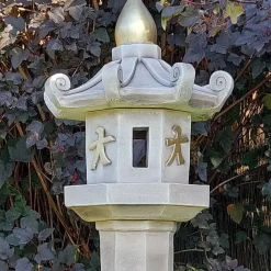 Statues & Sculptures Pagodas^Classic Candle Japanese Pagoda Lantern Stone Garden Ornament
