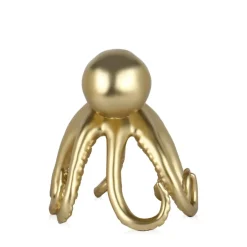 Statues & Sculptures Table Top|Animals^Cosmic Octopus 22cm Gold Resin Indoor Sculpture
