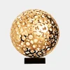 Statues & Sculptures Table Top|Abstract^Cosmic Sphere 44cm Gold Metal Indoor Sculpture