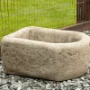 Statues & Sculptures Troughs^Countryside Design Stone Planter Garden Trough