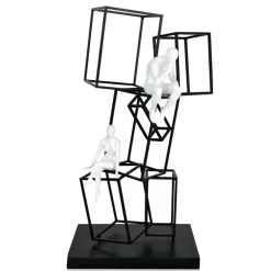 Statues & Sculptures Table Top|Contemporary^Creative Thinker 47cm Metal Indoor Sculpture