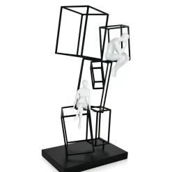 Statues & Sculptures Table Top|Contemporary^Creative Thinker 47cm Metal Indoor Sculpture