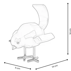Statues & Sculptures Table Top|Animals^Cubic Bird 14cm Caio Yellow Resin Indoor Sculpture