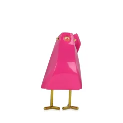 Statues & Sculptures Table Top|Animals^Cubic Bird 14cm Pink Resin Indoor Sculpture