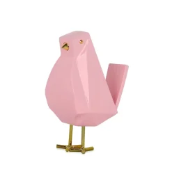 Statues & Sculptures Animals|Contemporary^Cubic Bird 18cm Rosa Pink Resin Indoor Sculpture