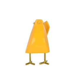 Statues & Sculptures Table Top|Animals^Cubic Bird 14cm Yellow Resin Indoor Sculpture