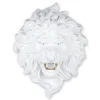 Statues & Sculptures Wall Art|Animals^Desert Lion 49cm White Resin Wall Sculpture