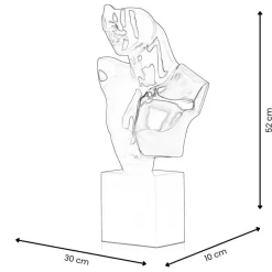 Statues & Sculptures Figurative|Table Top^Divided Titan 52cm White Resin Indoor Sculpture