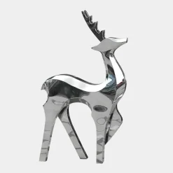 Statues & Sculptures Wildlife|Stags & Deers^Dynamic Deer 158cm Metal Garden Sculpture