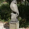 Statues & Sculptures Eagles|Modern^Eagle on Plain Pedestal Modern Stone Garden Statue