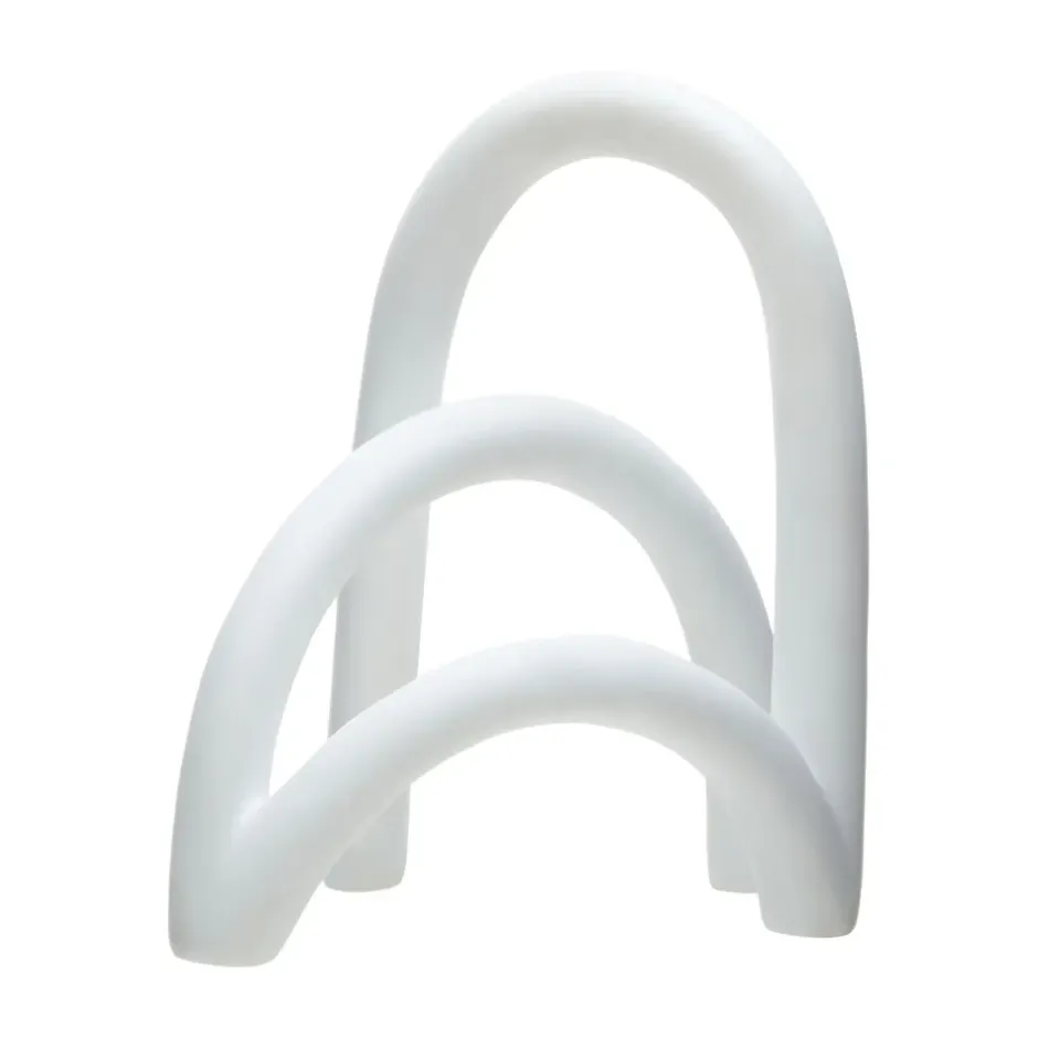 Statues & Sculptures Table Top|Abstract^Eternal Arches 22cm White Resin Indoor Sculpture