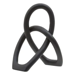 Statues & Sculptures Table Top|Abstract^Eternal Curves 19cm Black Resin Indoor Sculpture