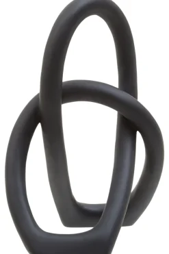 Statues & Sculptures Table Top|Abstract^Eternal Curves 19cm Black Resin Indoor Sculpture