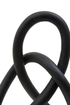 Statues & Sculptures Table Top|Abstract^Eternal Curves 19cm Black Resin Indoor Sculpture