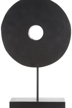 Statues & Sculptures Table Top|Abstract^Eternal Loop 44cm Black Wood Indoor Sculpture