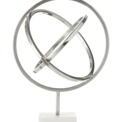 Statues & Sculptures Table Top|Contemporary^Eternal Orbit 42cm Silver Metal Indoor Sculpture